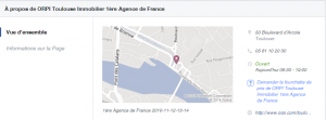 facebook : renseignement d'une fiche