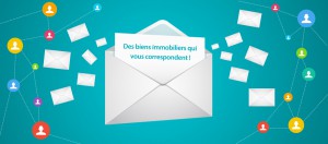 visuel illustrant les e-mailings des agences immobilieres